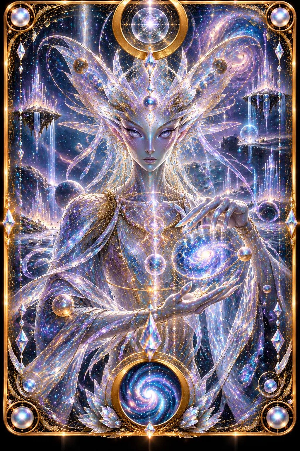 The Ether Genie holding the Dodecahedron