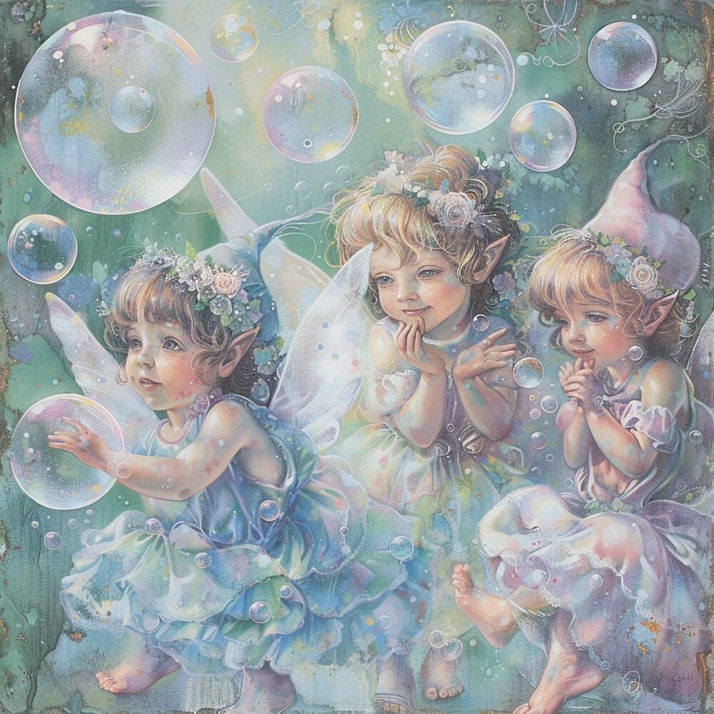 A faerie and a gnome of the elemental kingdom