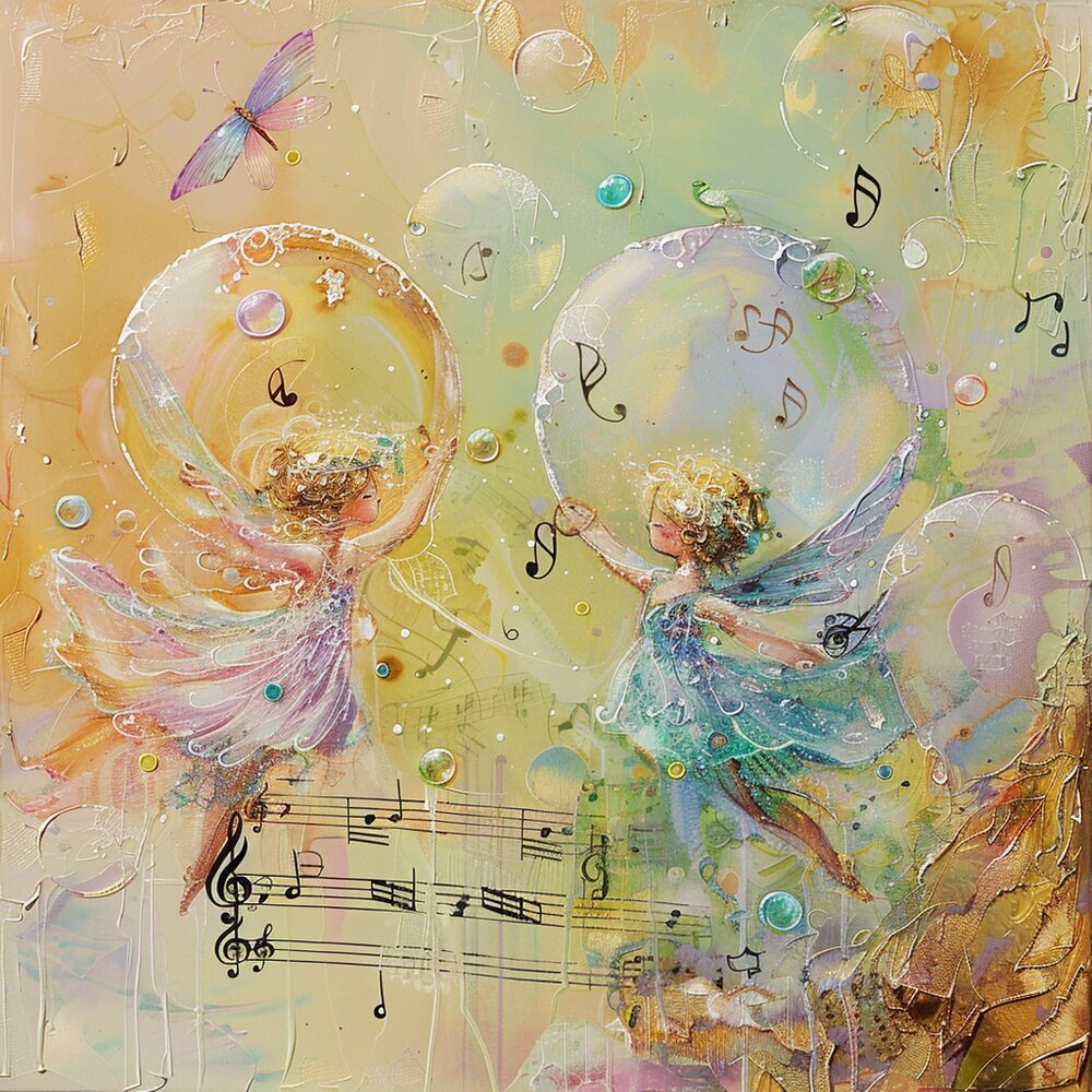 Faerie bubbles becoming orbs of light